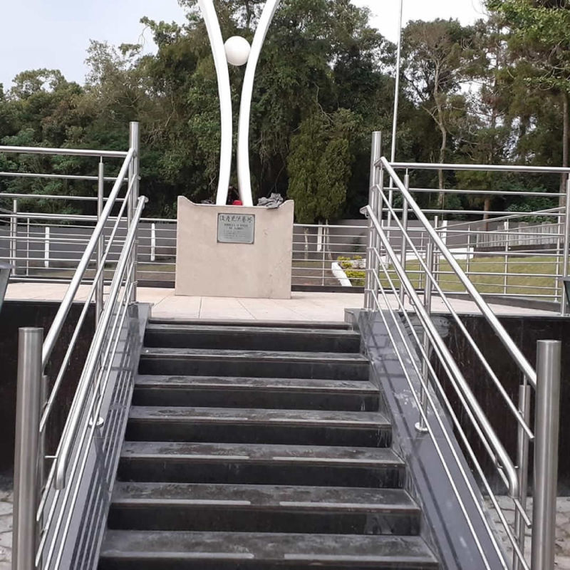 Corrimão duplo em aço inox