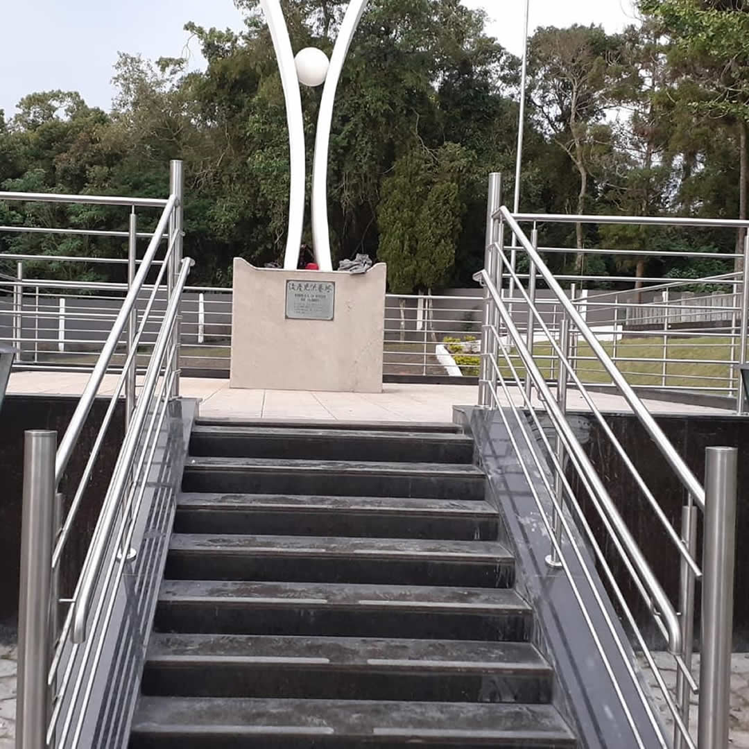 Corrimão duplo em aço inox