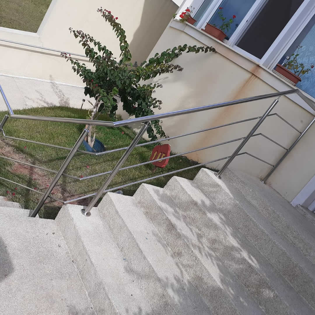 Corrimão em aço inox